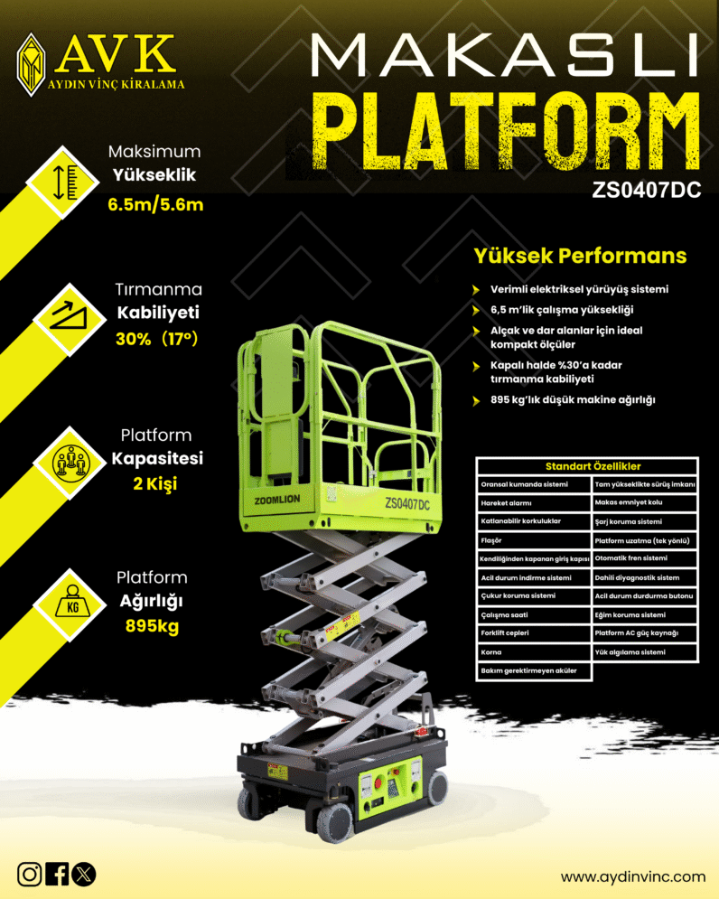 
								Zoomlion 6 Metre ZS0407DC dolu									