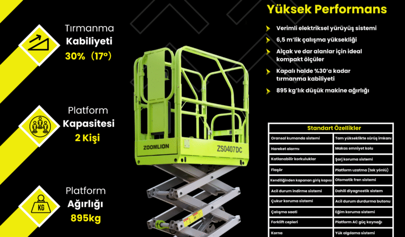 
								Zoomlion 6 Metre ZS0407DC dolu									